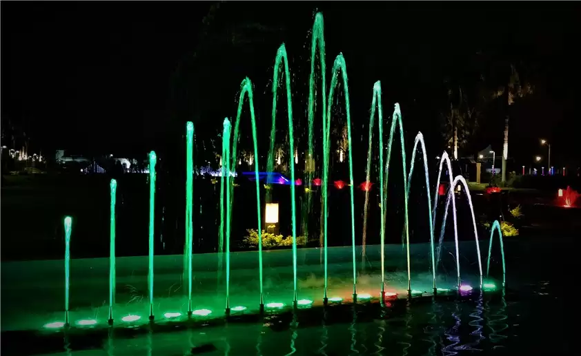 In-ground Rain Dance Fountain And 450M Long Pond Fountain At AATAPI Wonderland, India1