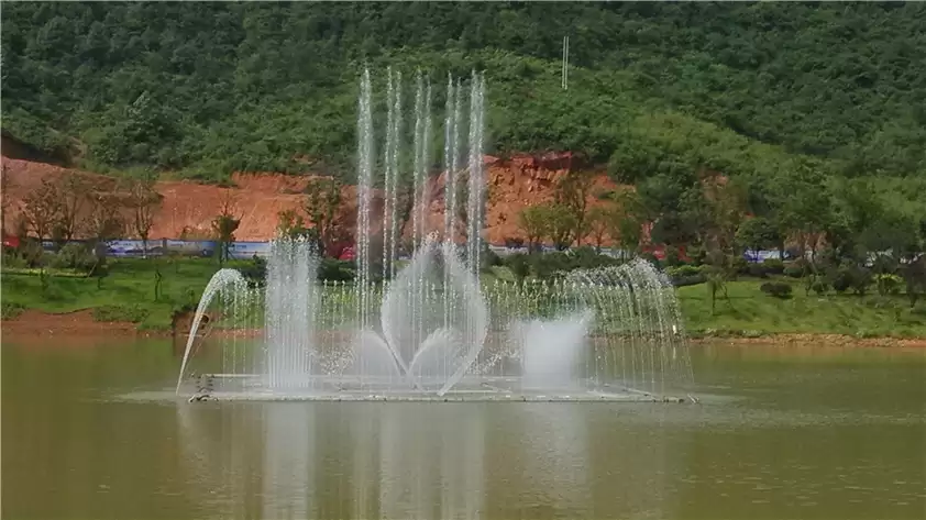 Swan Lake Large Floating Fountain water Dancing Fountain, China1