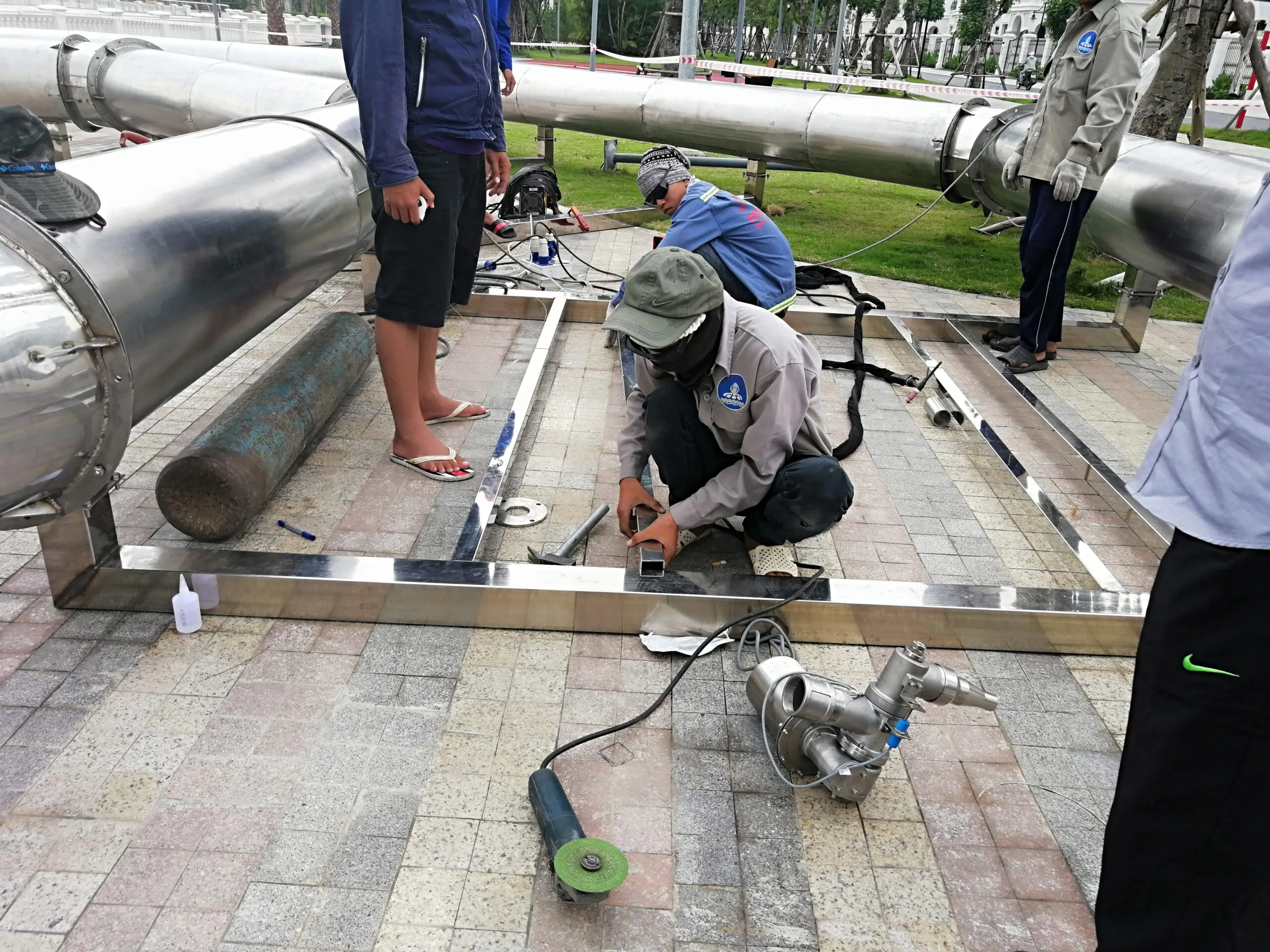 Fountain installation in Vietnam