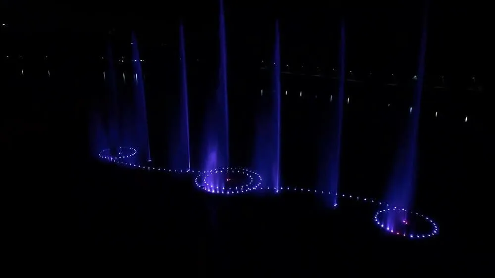 floating music fountain