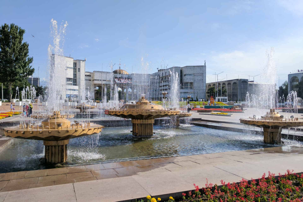 نافورات قيرغيزستان 3 Kyrgyzstan Fountains Фонтаны Кыргызстана