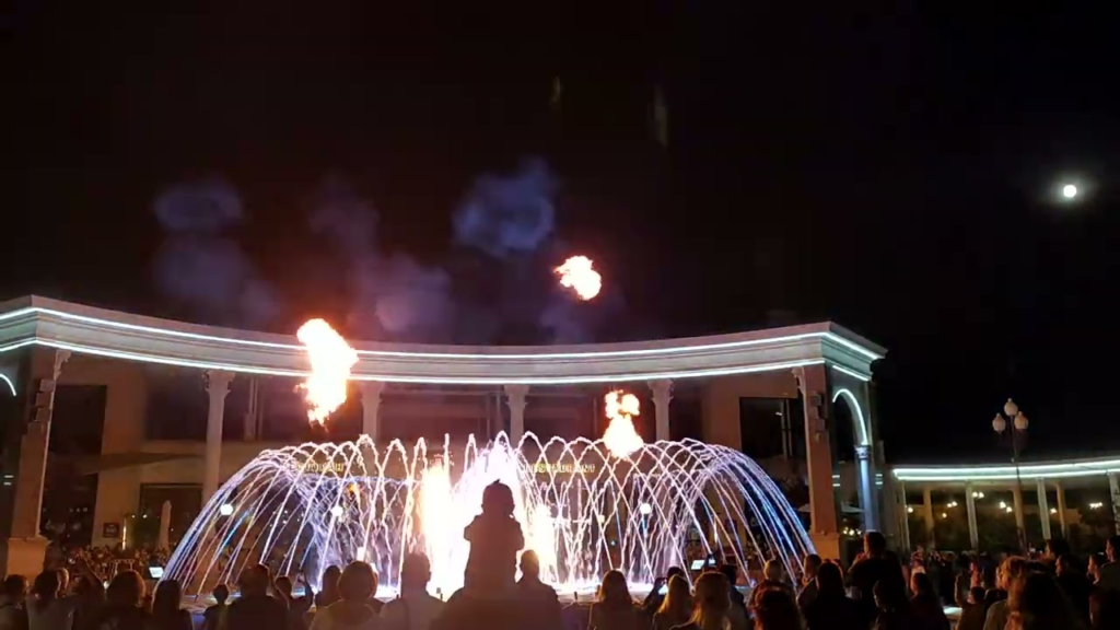 نافورات قيرغيزستان 5 fountain with fire