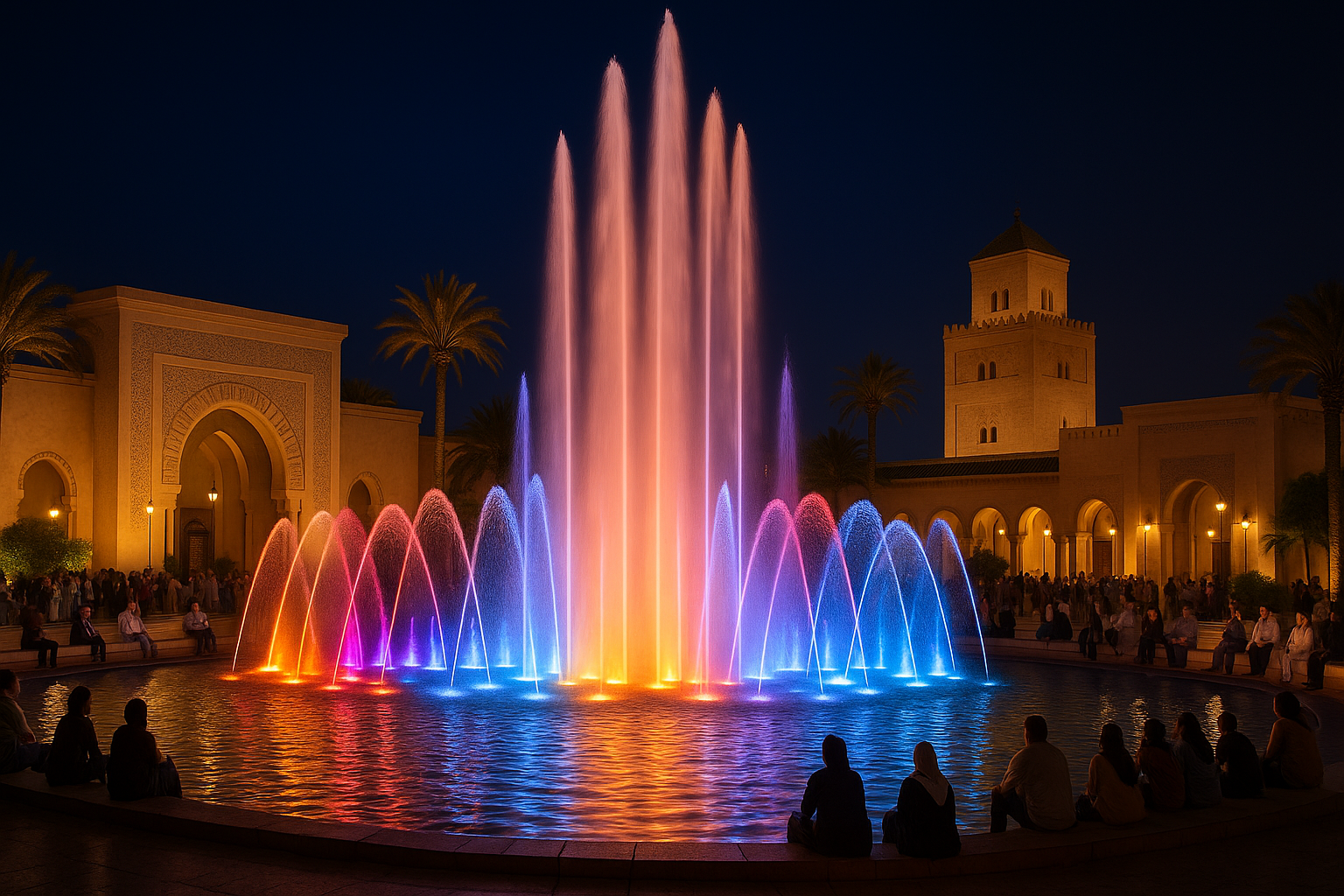 Dancing Fountain In Morocco