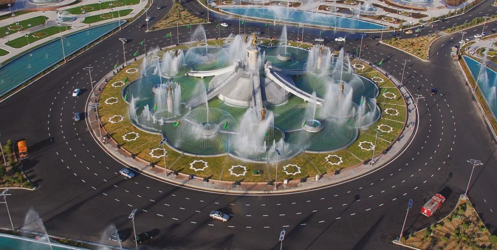 The Ashgabat Fountain (Turkmenistan)
