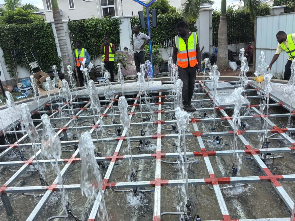 dry fountain installation by himalaya music fountain 副本 副本