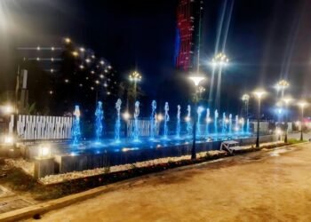 VFD waving chasing fountain